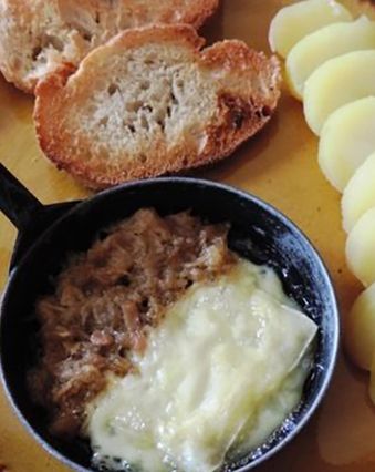 Raclette : Raclette aux rillettes
