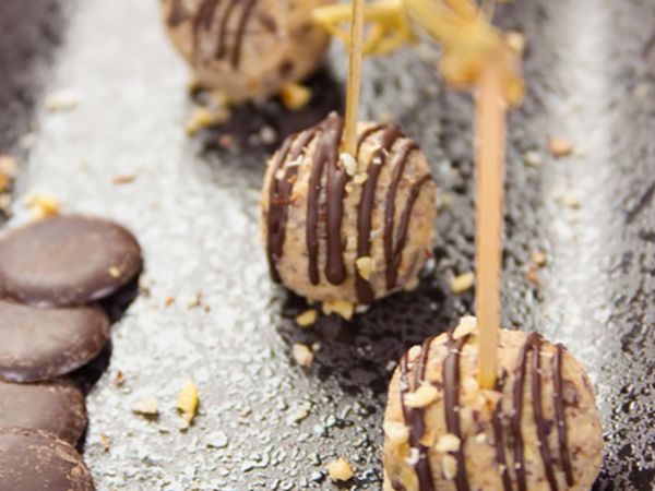 Truffes chocolat-noisette au fromage frais