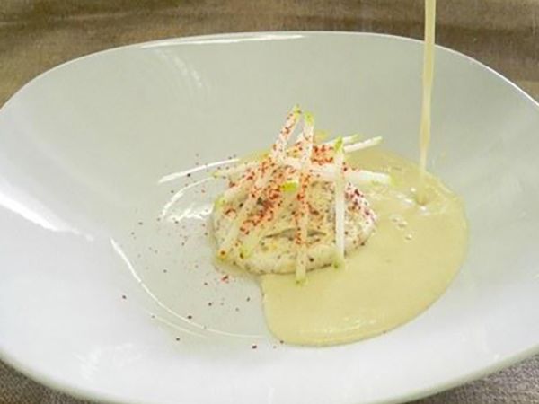 Recettes de soupes : Velouté de châtaignes au gingembre et fromage frais