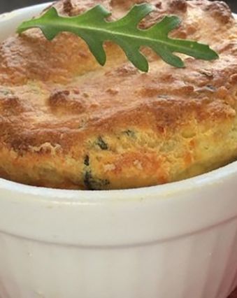 Soufflés au fromage : Soufflé au fromage et à la roquette