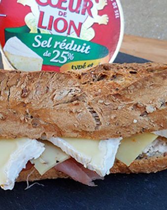 Sandwichs : Sandwich poulet et camembert