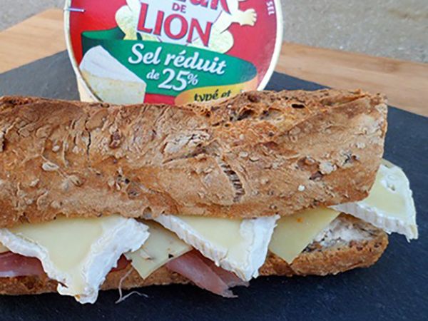 Sandwichs : Sandwich poulet et camembert