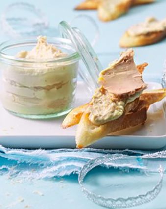 Menu de Noël : Bocal de foie gras au fromage frais