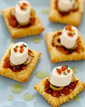 Plateau télé : Mini pizza craquante de fromage frais
