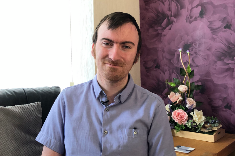 Sam had a lifesaving stem cell transplant after being diagnosed with myelodysplastic syndrome (MDS) and has experienced graft versus host disease (GvHD), a common side effect of transplant.