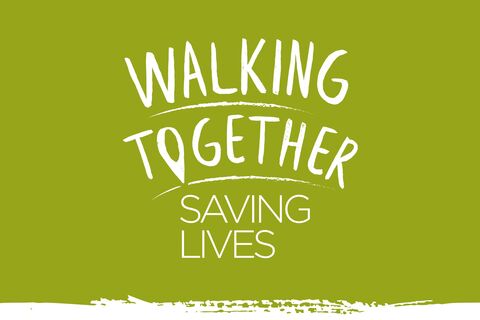 Walking together graphic