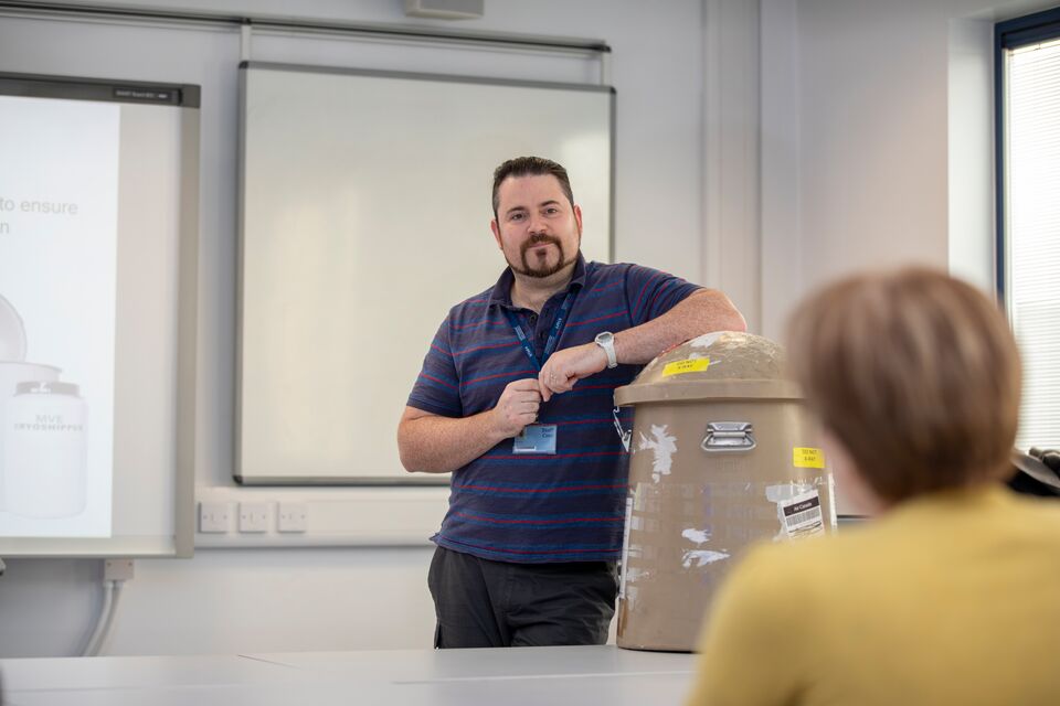 Nottingham Cord Training – consent forms with Roger Horton