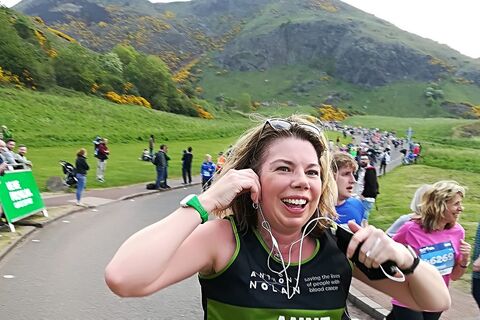 Anne McCluskey Edinburgh Marathon Festival