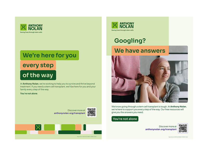 Posters, Flyers and Digital Screen images for the patient services pages on the website.