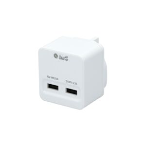 Alfanar 2 Port USB Charging Adaptor White
