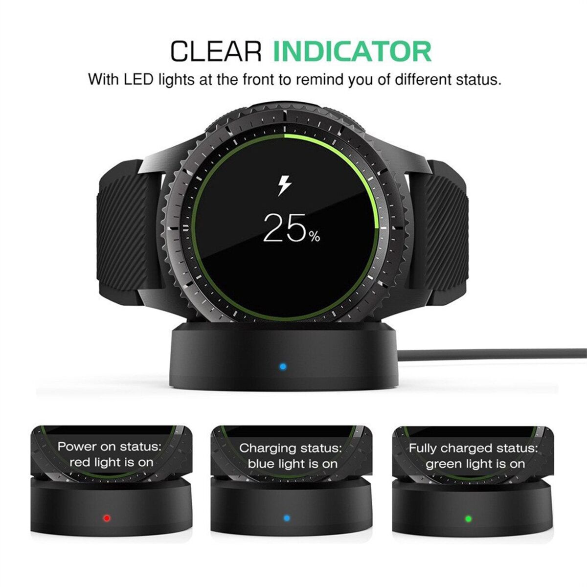 Samsung Gear S3 With Wireless Charging Dock Black Samsung All Brands Saco Store