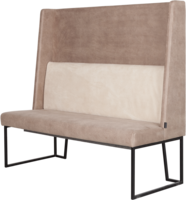 Glamo upholstered beige-brown fabric