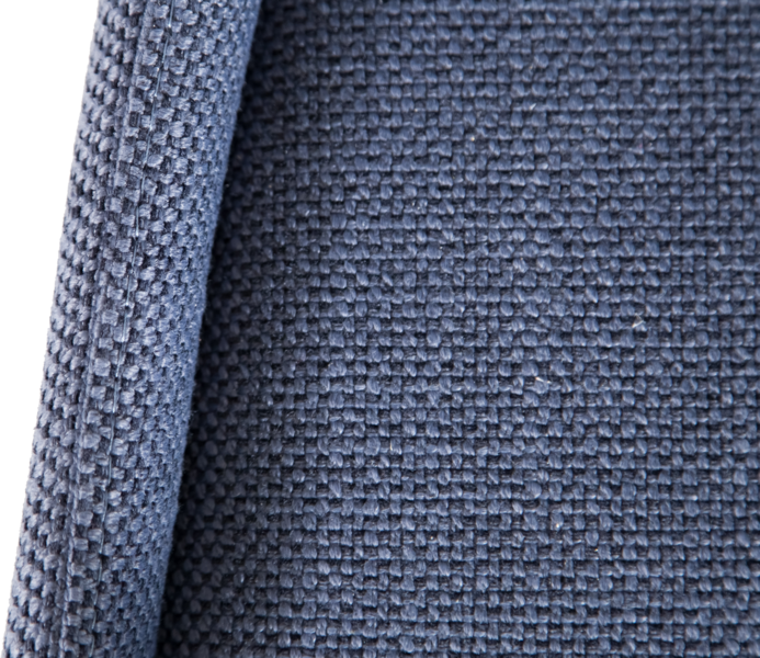 chair in blue fabric