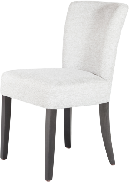 chair in white fabric