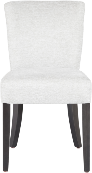 chair in white fabric