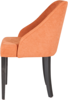 chair in orange fabric