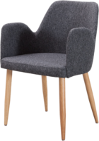 chair in gray fabric