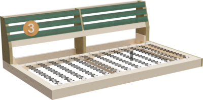 Couch Summer | Structure Cross-section of frame, seat structure and backrest