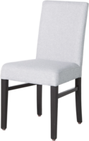 chair in white fabric