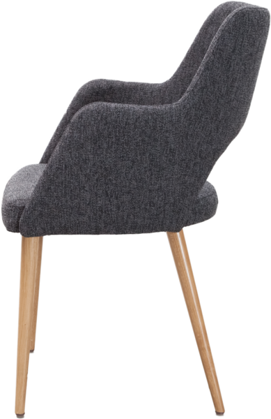 chair in gray fabric