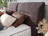 Boxspring Bett Refugio mit braunem Stoffbezug