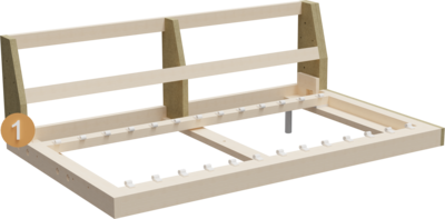 Couch Summer | Structure Cross-section of frame