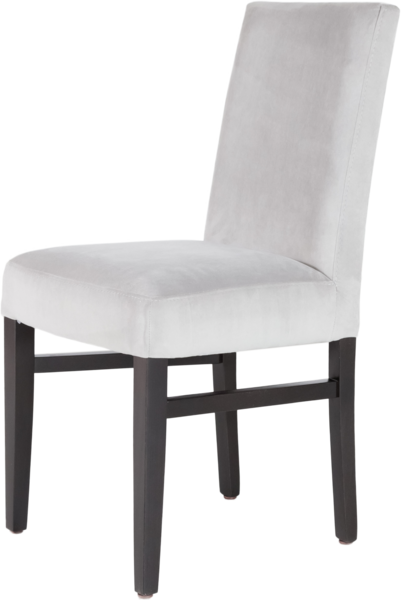 chair in white fabric