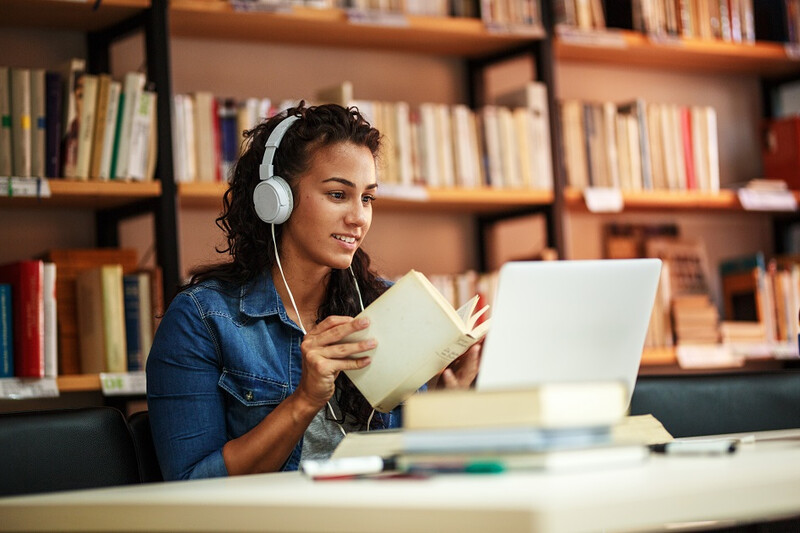 Woman-studying