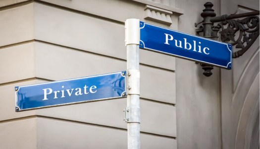 Private Equity Public and Private Signs