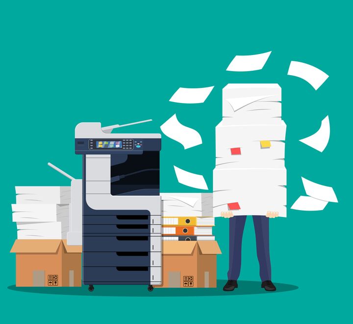 Digital picture of a printer 