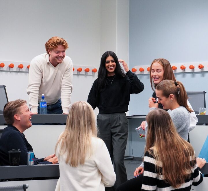 students at campus Bergen
