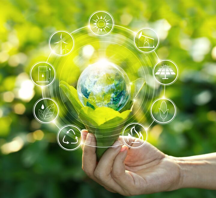 Illustration of green environment