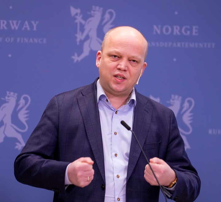 Finansminister Trygve Slagsvold Vedum