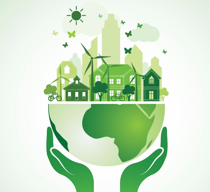 Illustration of green earth 