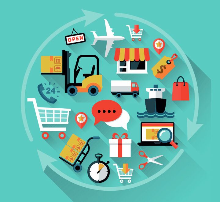 Illustraion of transport and distribution