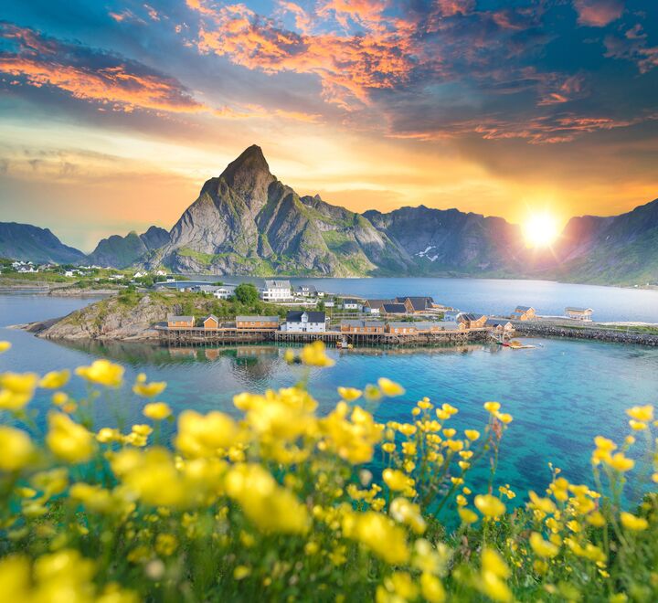 Image of the nature in Lofoten, Norway