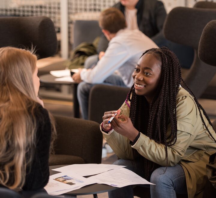 Some students at campus Trondheim