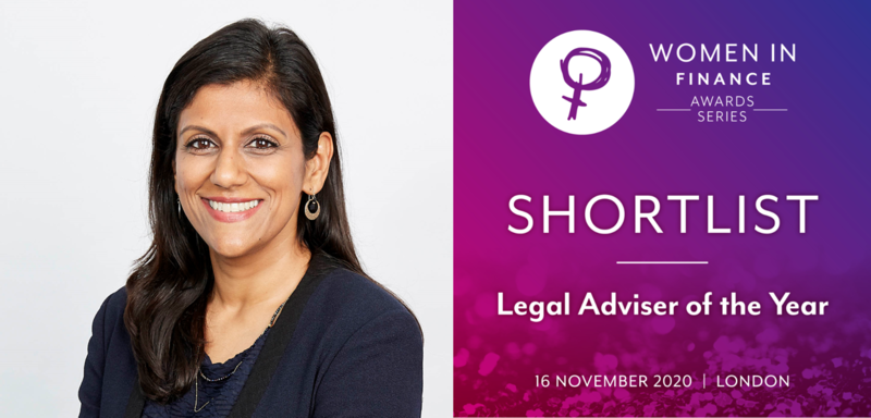 Logicor General Counsel Sheena Singla shortlisted in Women in Finance Awards