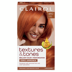 Textures & Tones Permanent Hair Dye, 8RO Sunset Copper | Clairol US