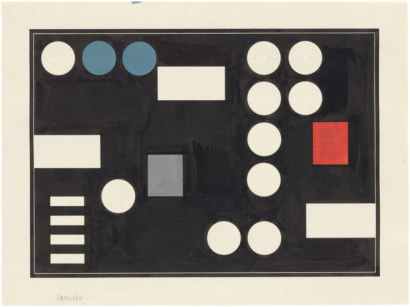 Composition with Rectangles and Circles - Sophie Taeuber-Arp