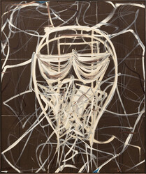 Rashid Johnson God Painting［closed eyes] Rashid Johnson God Painting Closed Eyes Exhibition poster