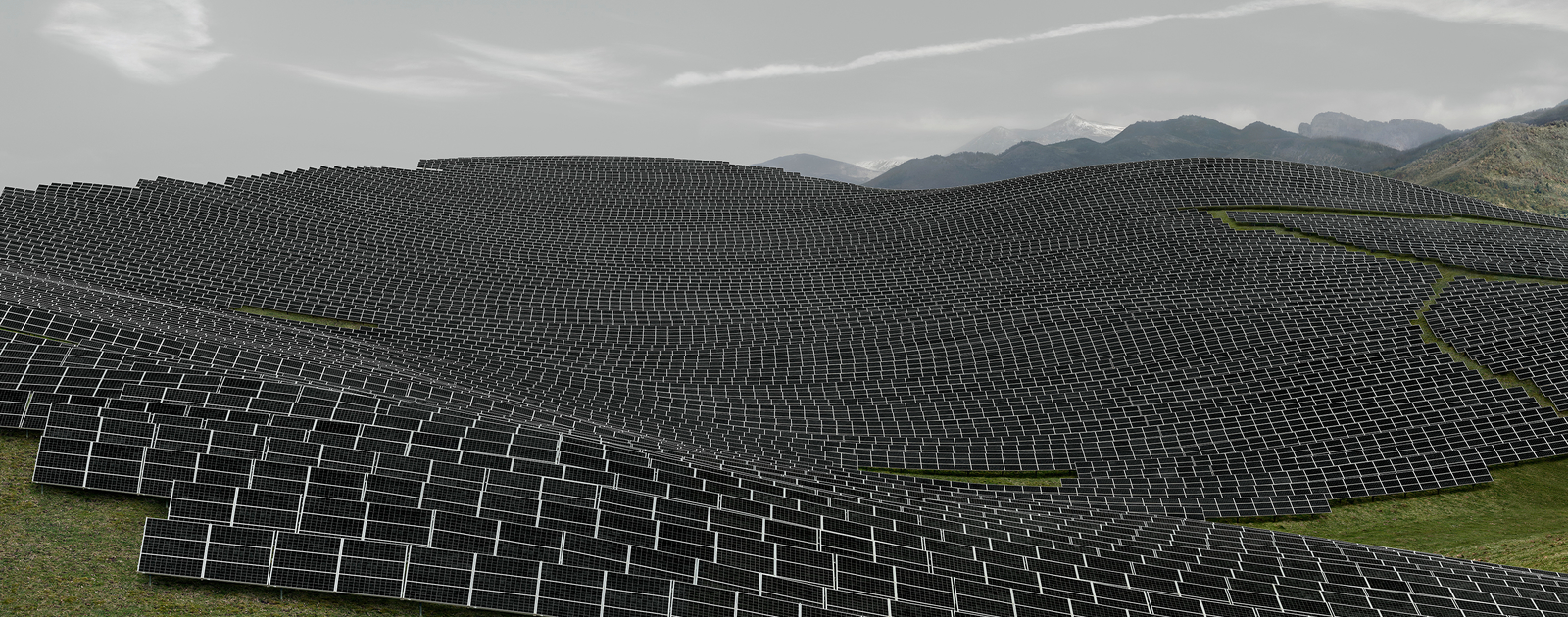 Andreas Gursky, Les Mées, 2016 © Andreas Gursky/DACS, 2017. Courtesy: Sprüth Magers