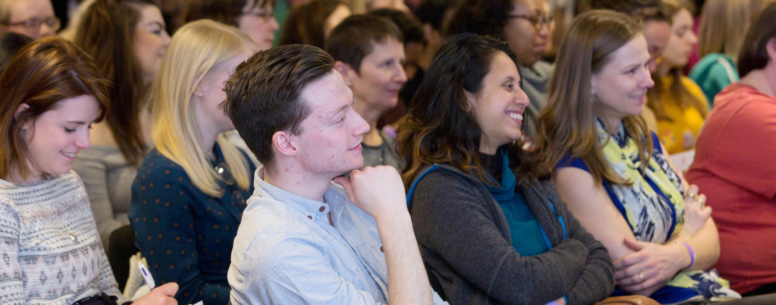 WOW Friday Event credit Belinda Lawley Audience Laughing at WOW Friday Event