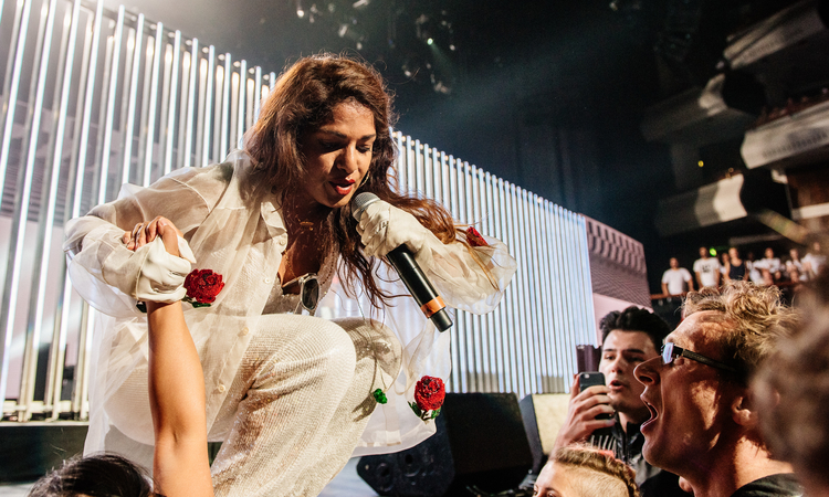 M.I.A. M.I.A. performing at her Meltdown Festival