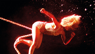 Bianco Circus credit Seventh Wave Circus Performer on a Trapese