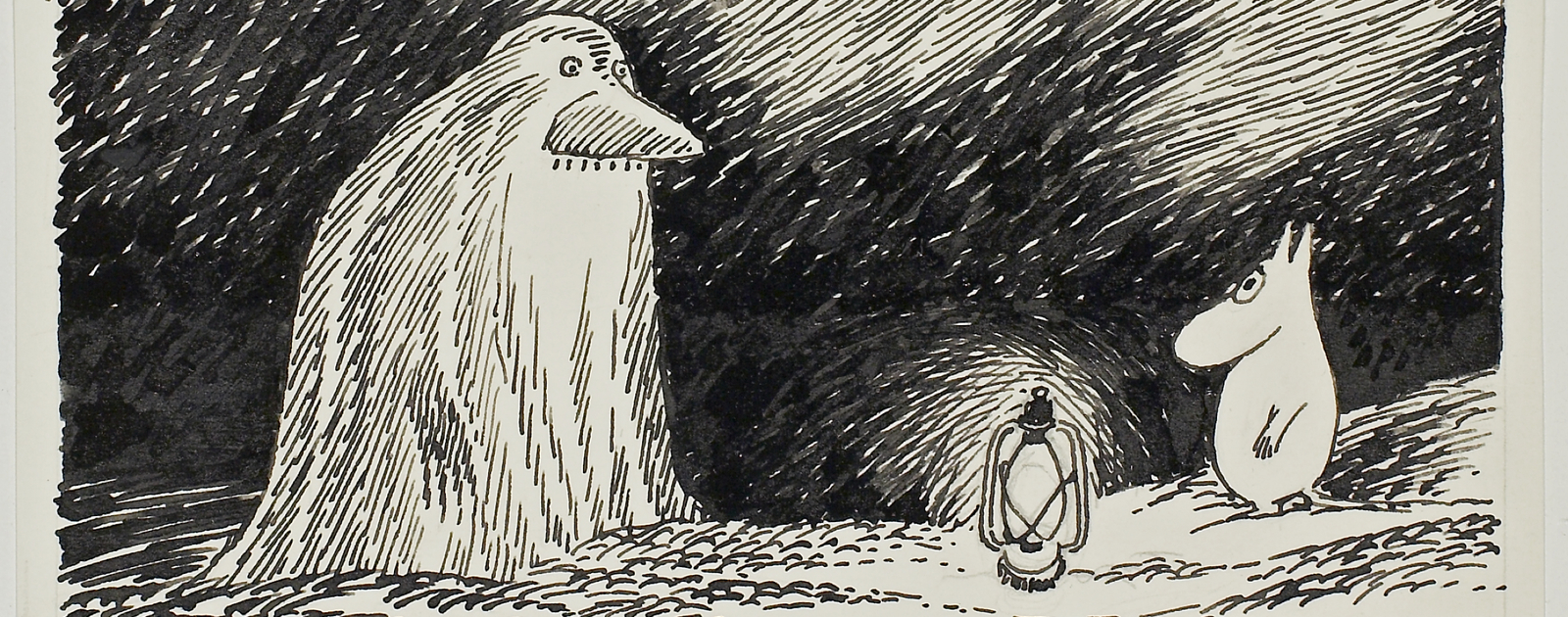 Illustrating Moominvalley Tove Jansson, The Groke from 'Moomin Papa at Sea'