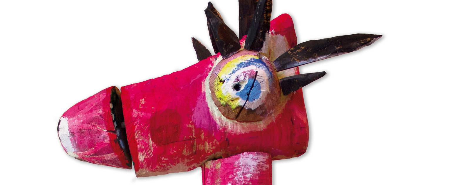 Jasmin Anoschkin: Imaginary Friends Colourful Sculpture of a donkey