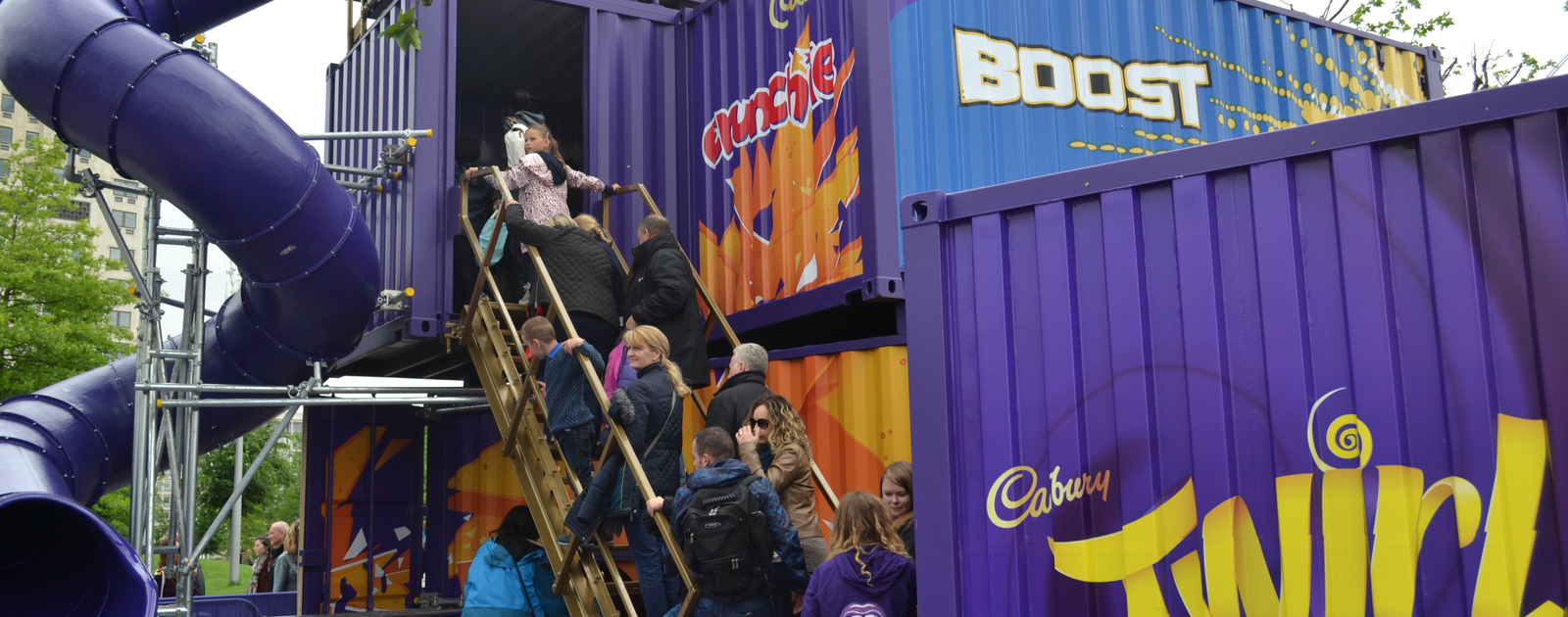 Cadbury's Activation, Southbank Centre People enjoying a Cadbury's experience at the Southbank Centre