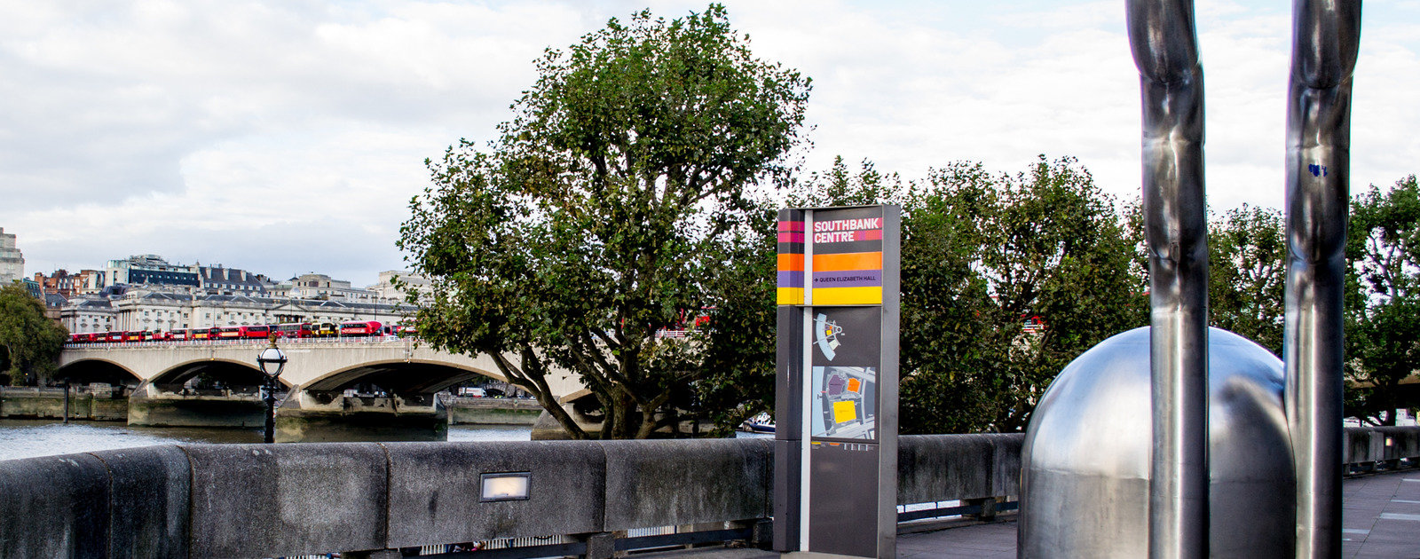 Zemran sculpture by William Pye outside the Queen Elizabeth Hall
