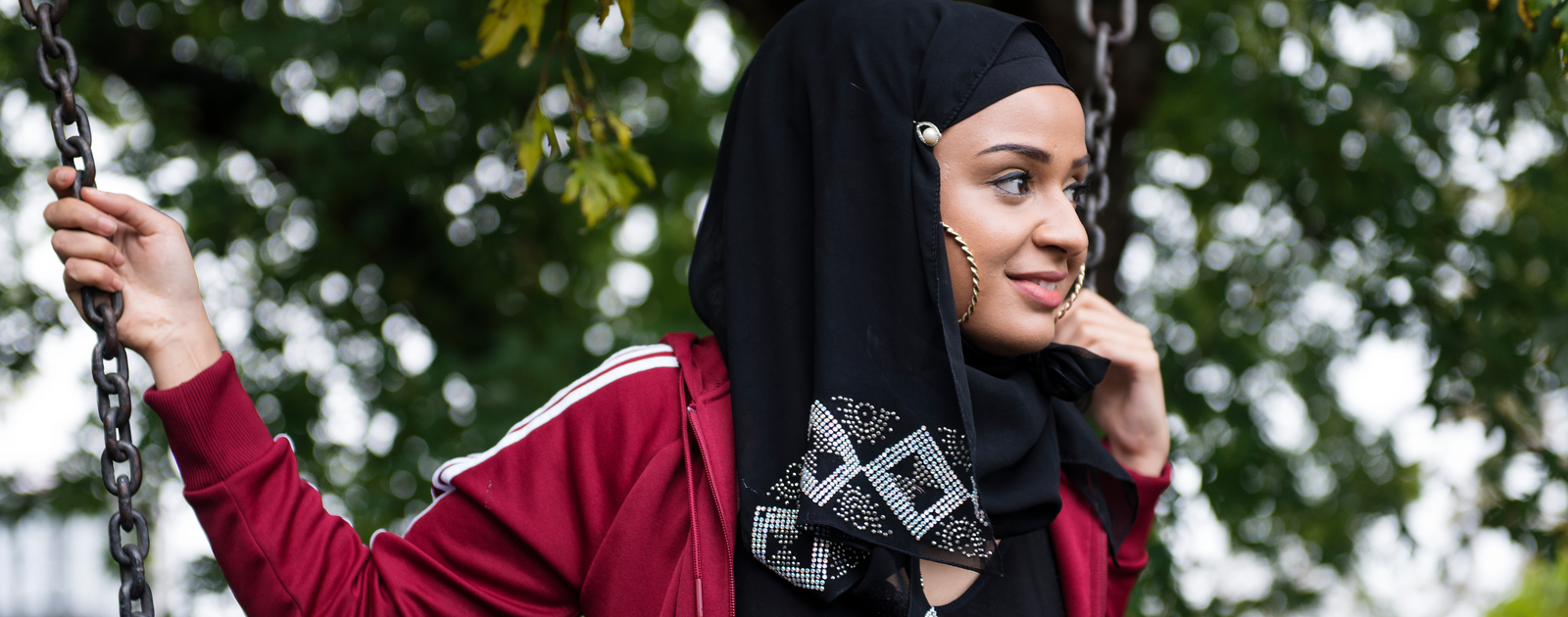 The Diary of a Hounslow Girl A young lady on a swing, The Diary of a Hounslow Girl